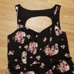 Torrid skull & roses dress